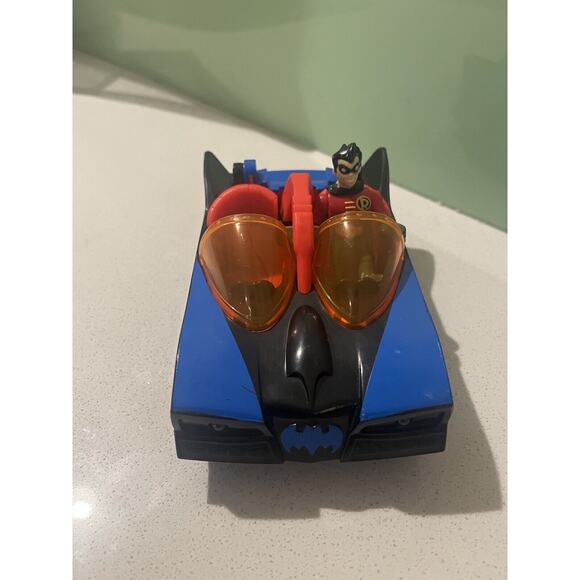 Fisher Price Imaginext Batmobile Car Batman Car - With Robin - Picture 2 of 9